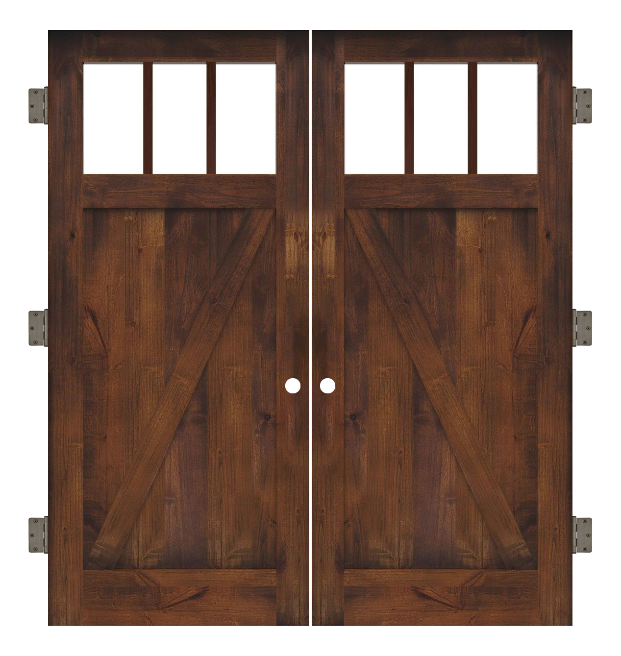 Clover Pass Interior Double Slab Door
