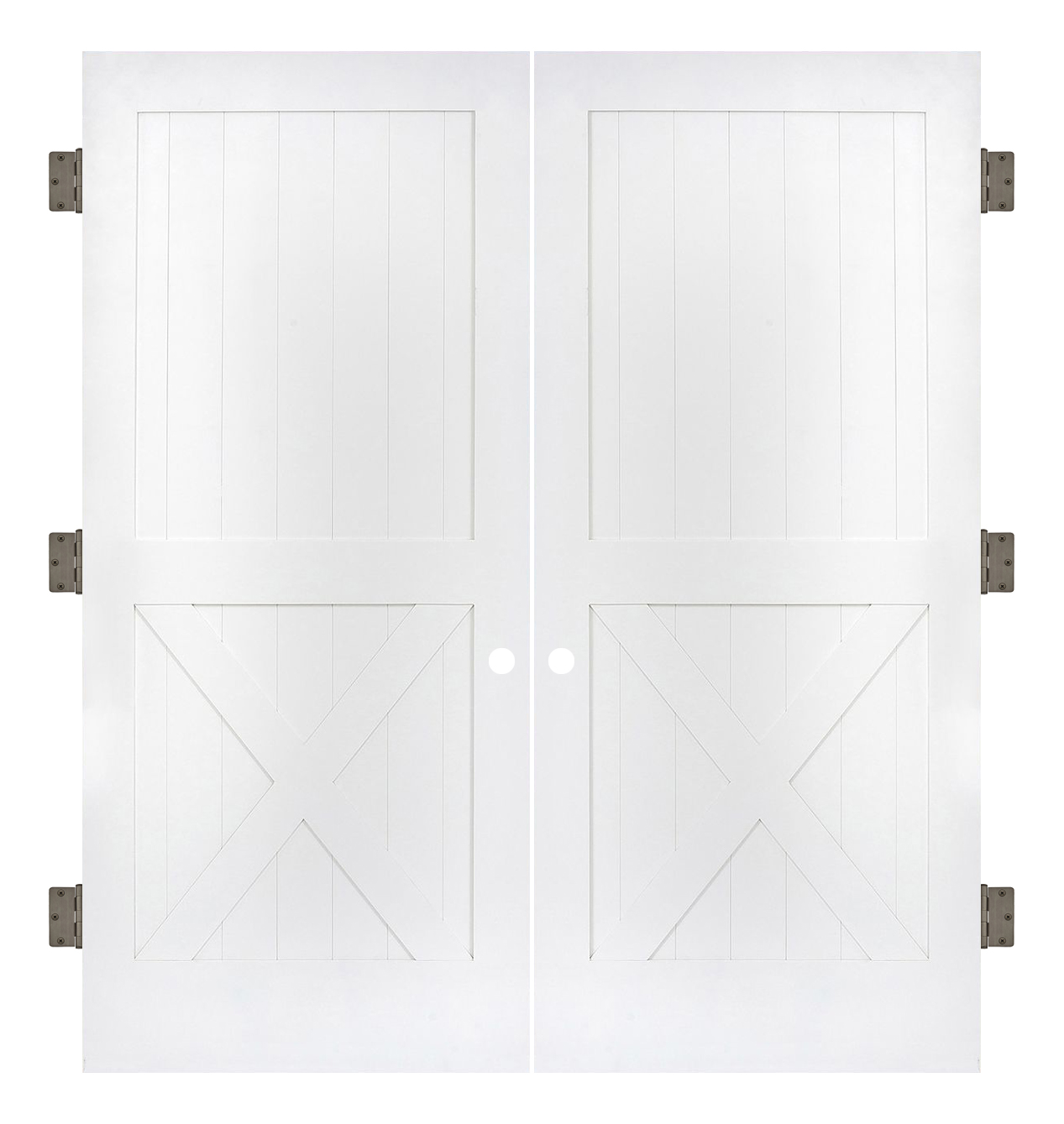 Half X Interior Double Slab Door