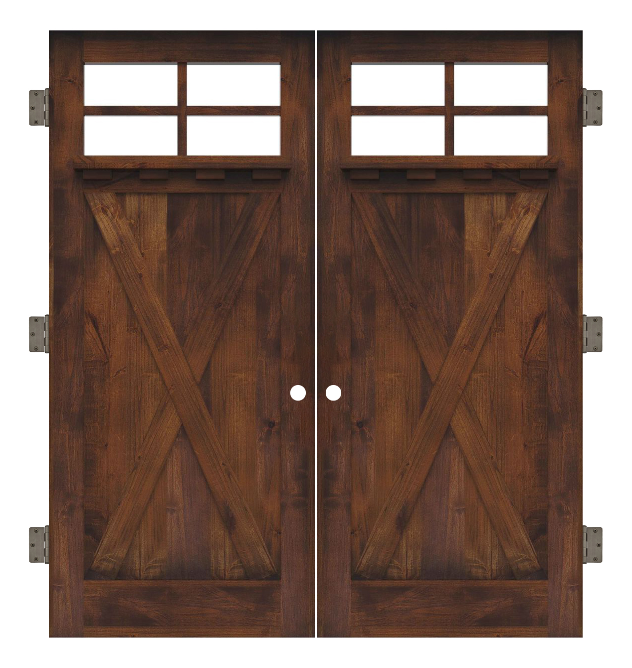 Hobble Creek Interior Double Slab Door