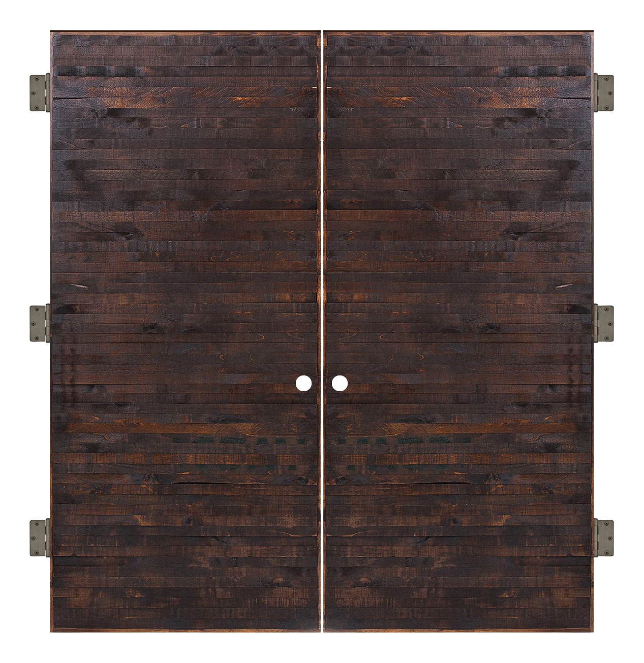 Horizontal Rip Top Interior Double Slab Door