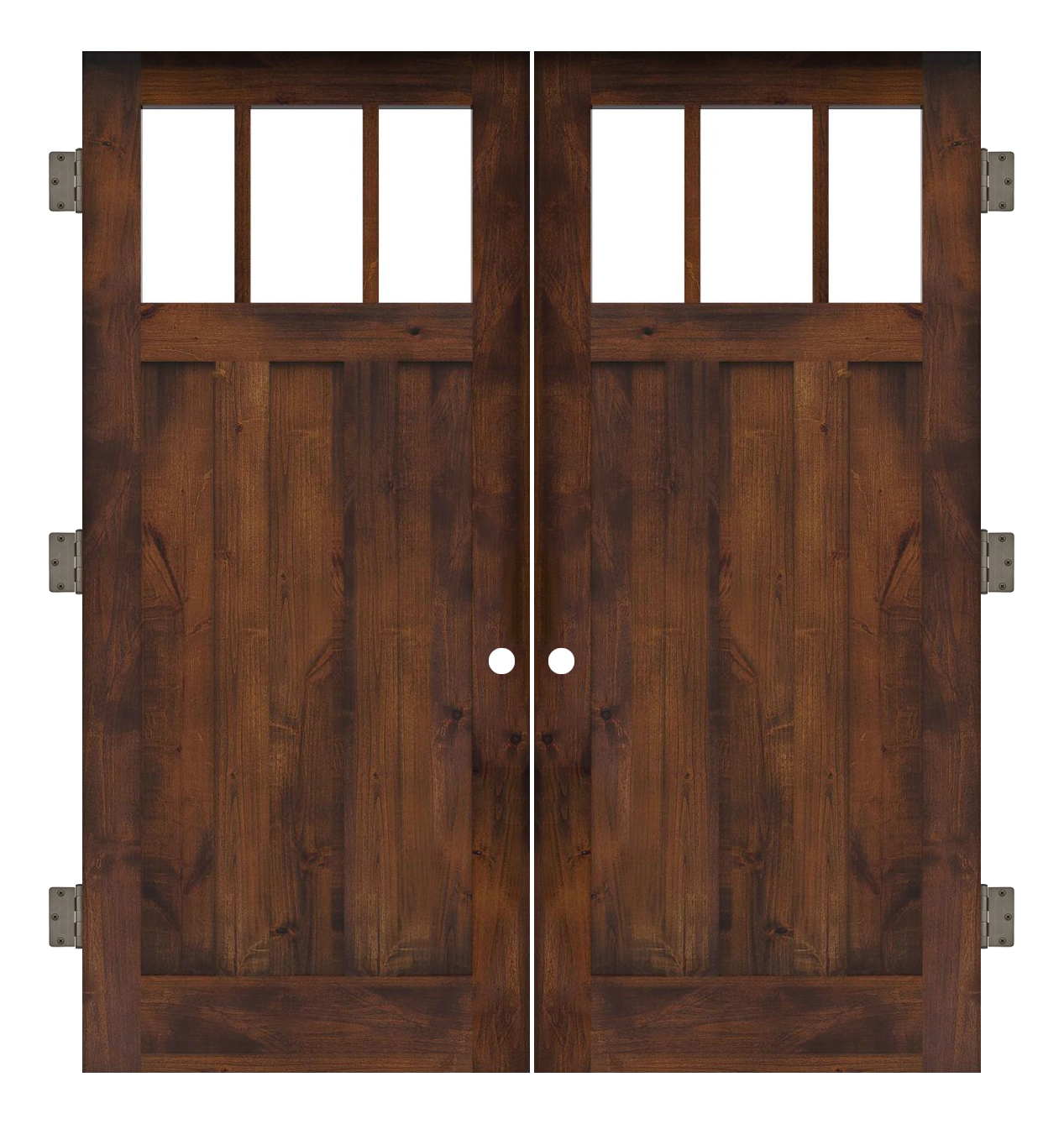 Overland Interior Double Slab Door