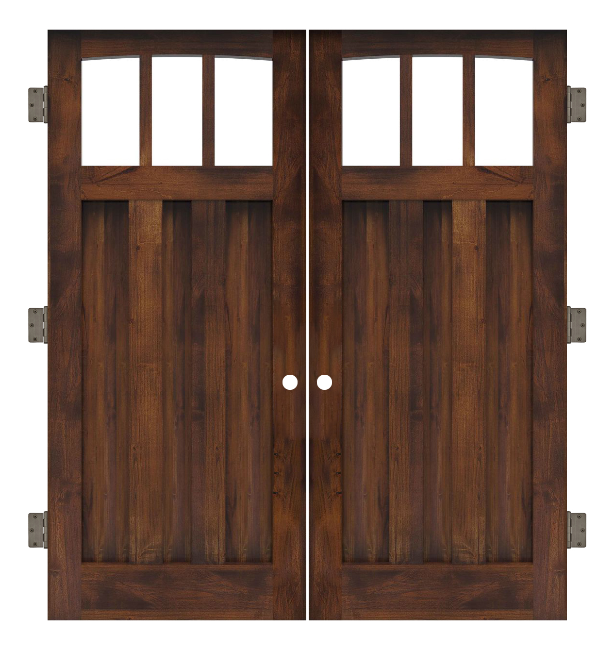 Woodsman Interior Double Slab Door