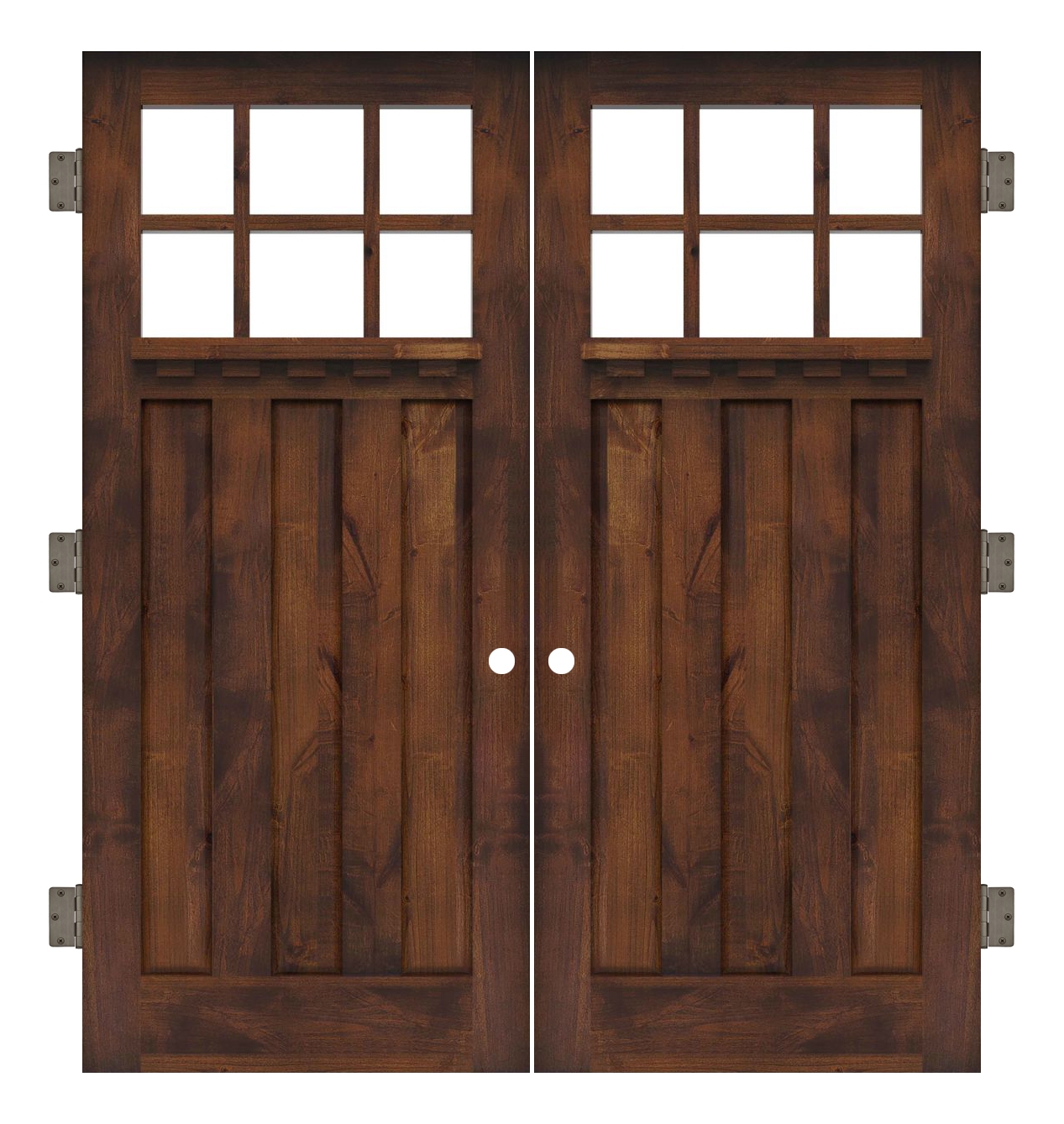 Rocky Point Interior Double Slab Door