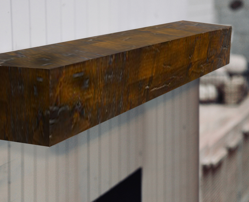 Smith Rustic Wood Floating Mantel Shelf