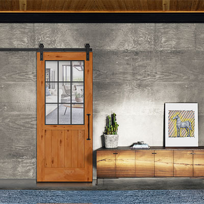 Royal Sliding Barn Door Hardware Kit Rustica
