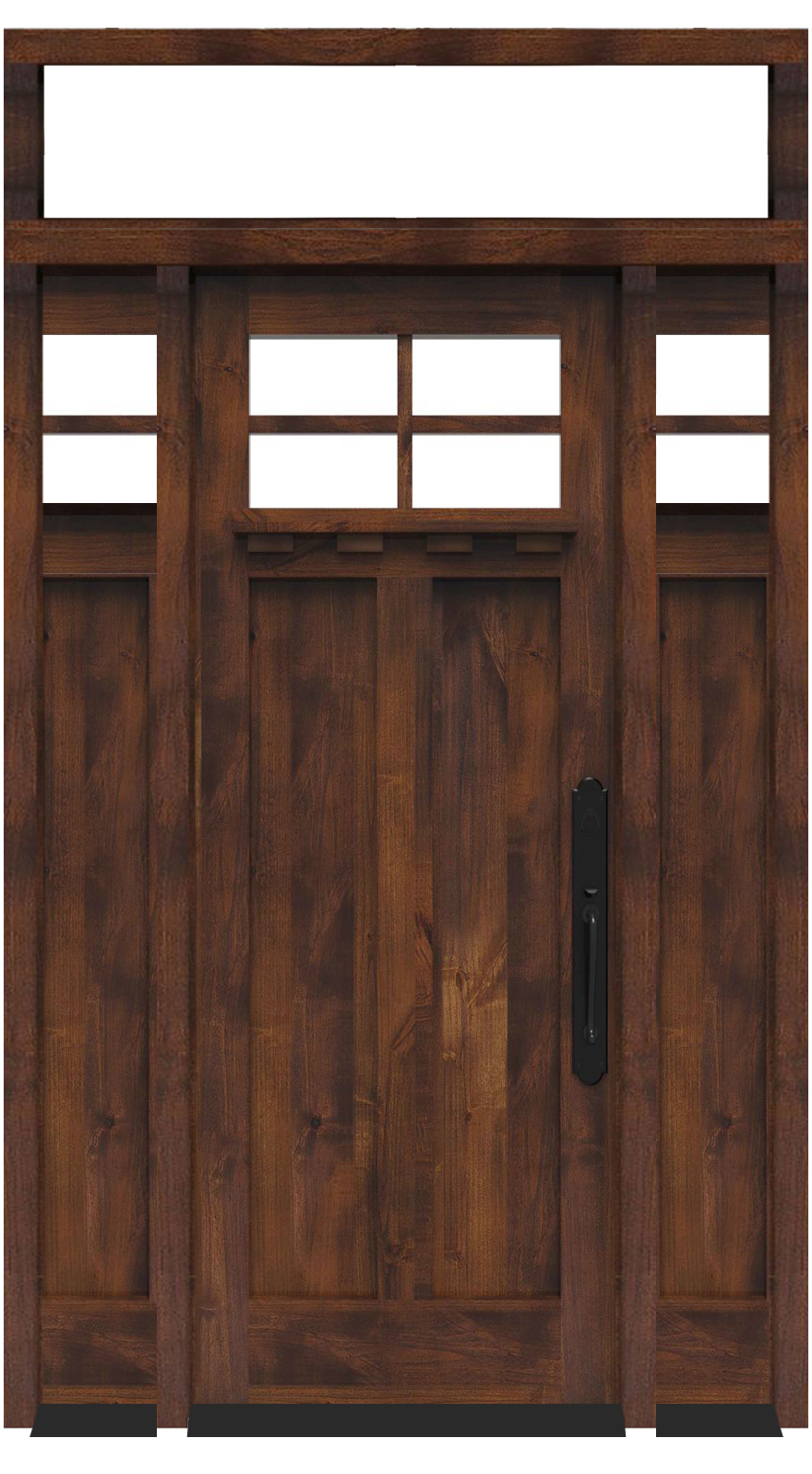 Left Fork With Sidelights And Transom