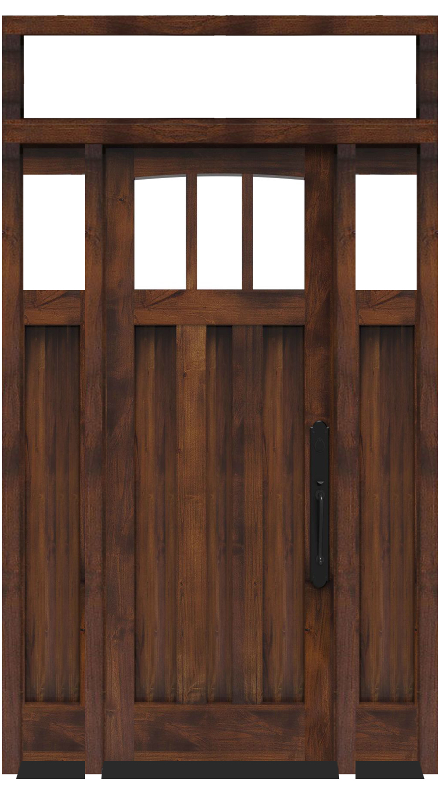 Woodsman With Sidelights And Transom Window