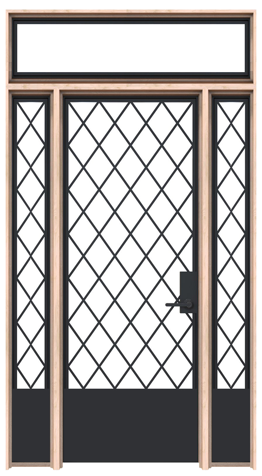 Alley Vineyard With Sidelights And Transom Window