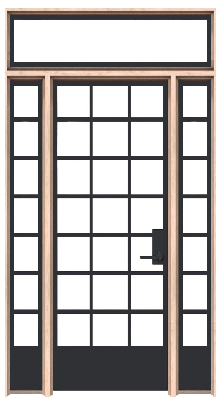 Cropland With Sidelights And Transom Window