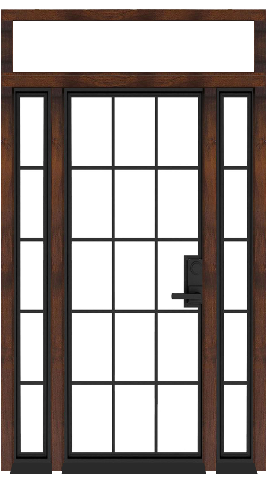 Mountain French Full With Wooden Frame And Sidelites