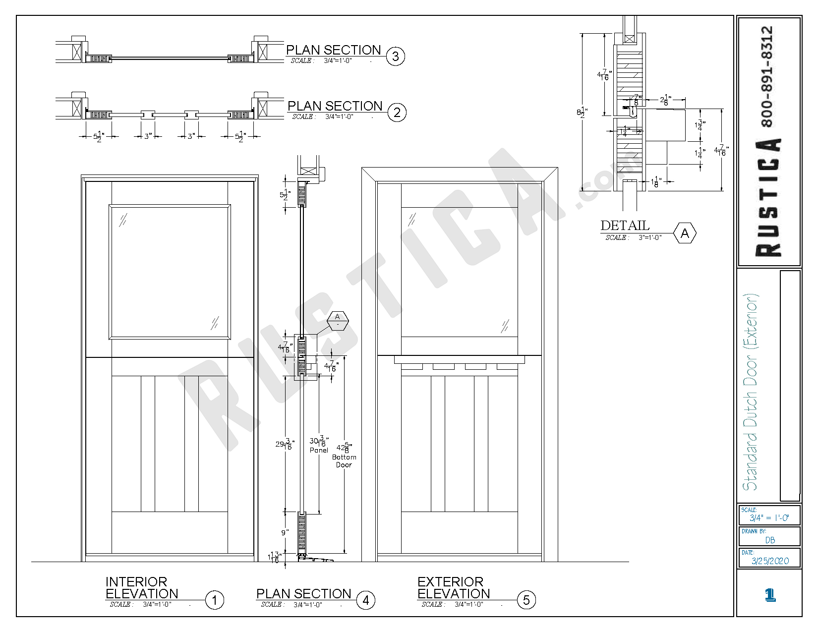 Standard Dutch Door | Rustica