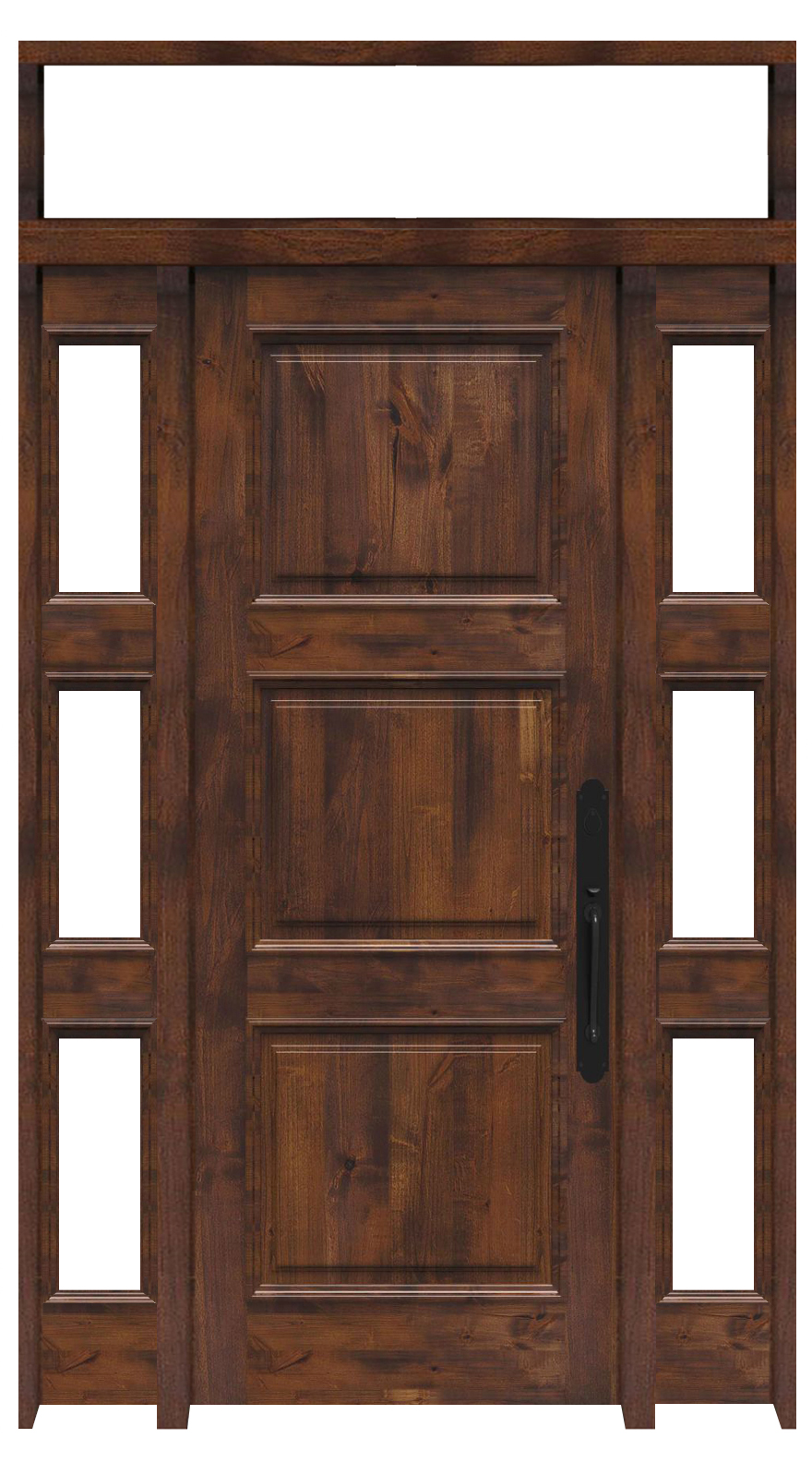 Ranch Hand Interior With Sidelights And Transom Window