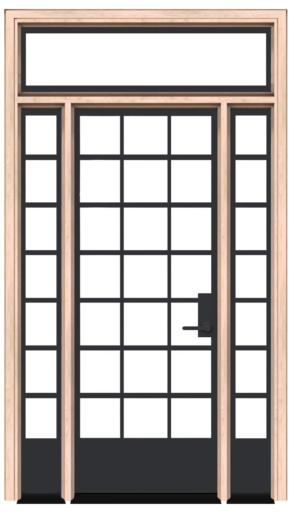 Cropland Exterior With Sidelights And Transom Window