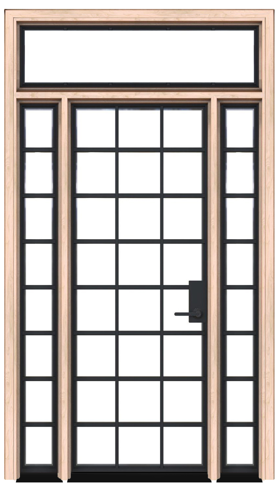Tillage Exterior With Sidelights And Transom Window