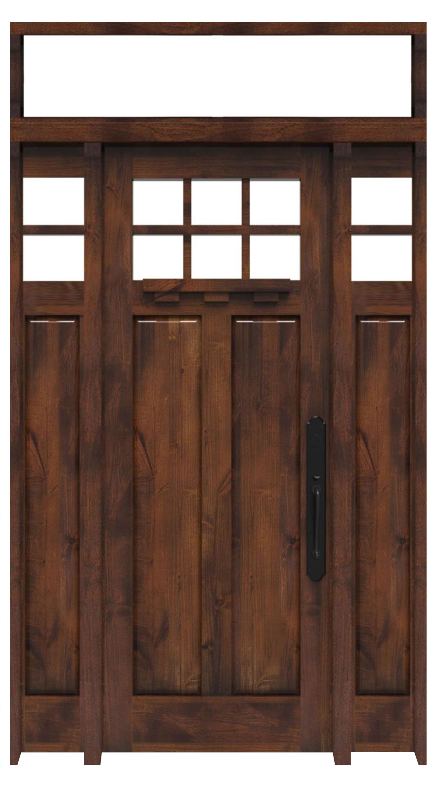 Apprentice Interior With Sidelights And Transom Window