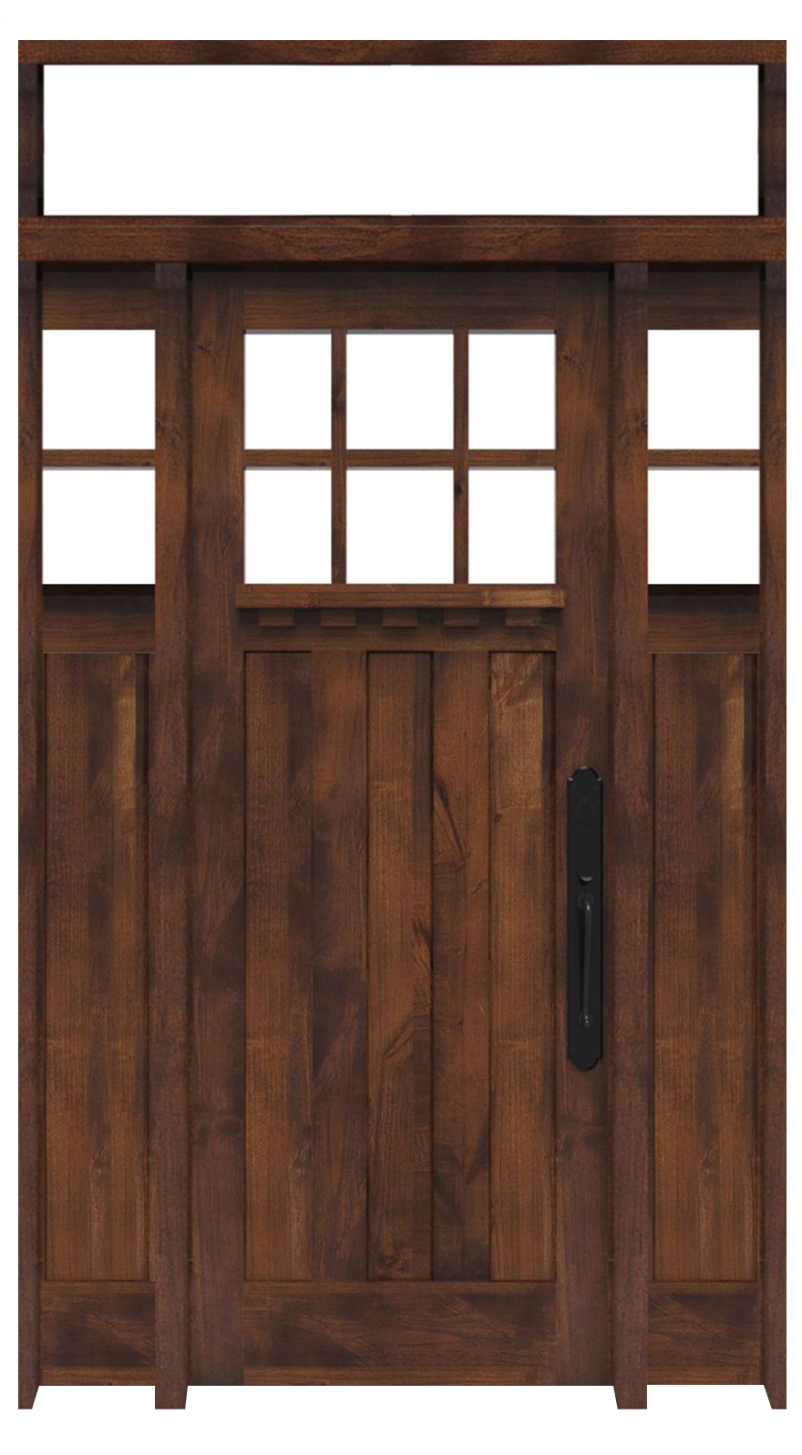 Rocky Point Interior With Sidelights And Transom Window