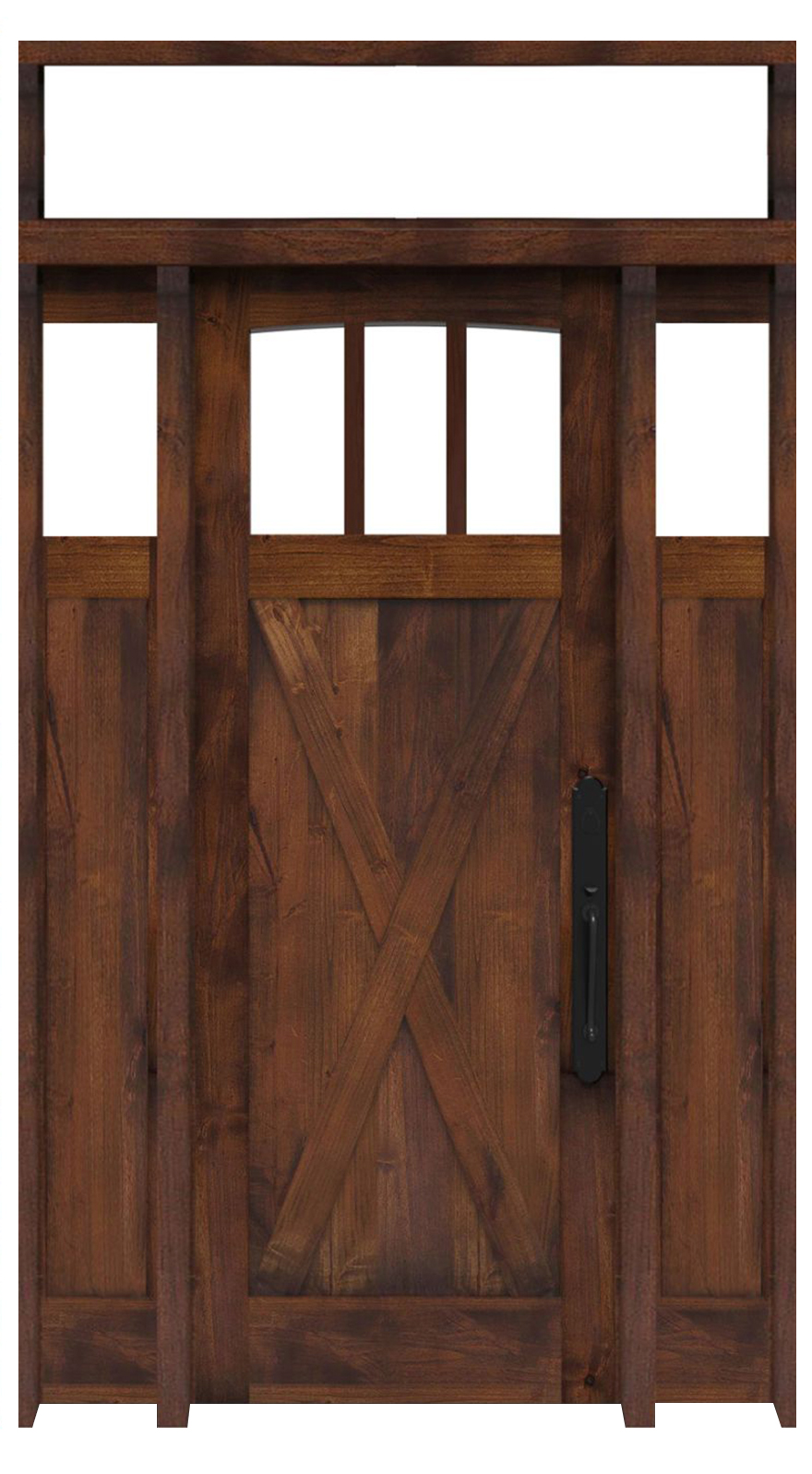 Wind Rivers Interior With Sidelights And Transom Window