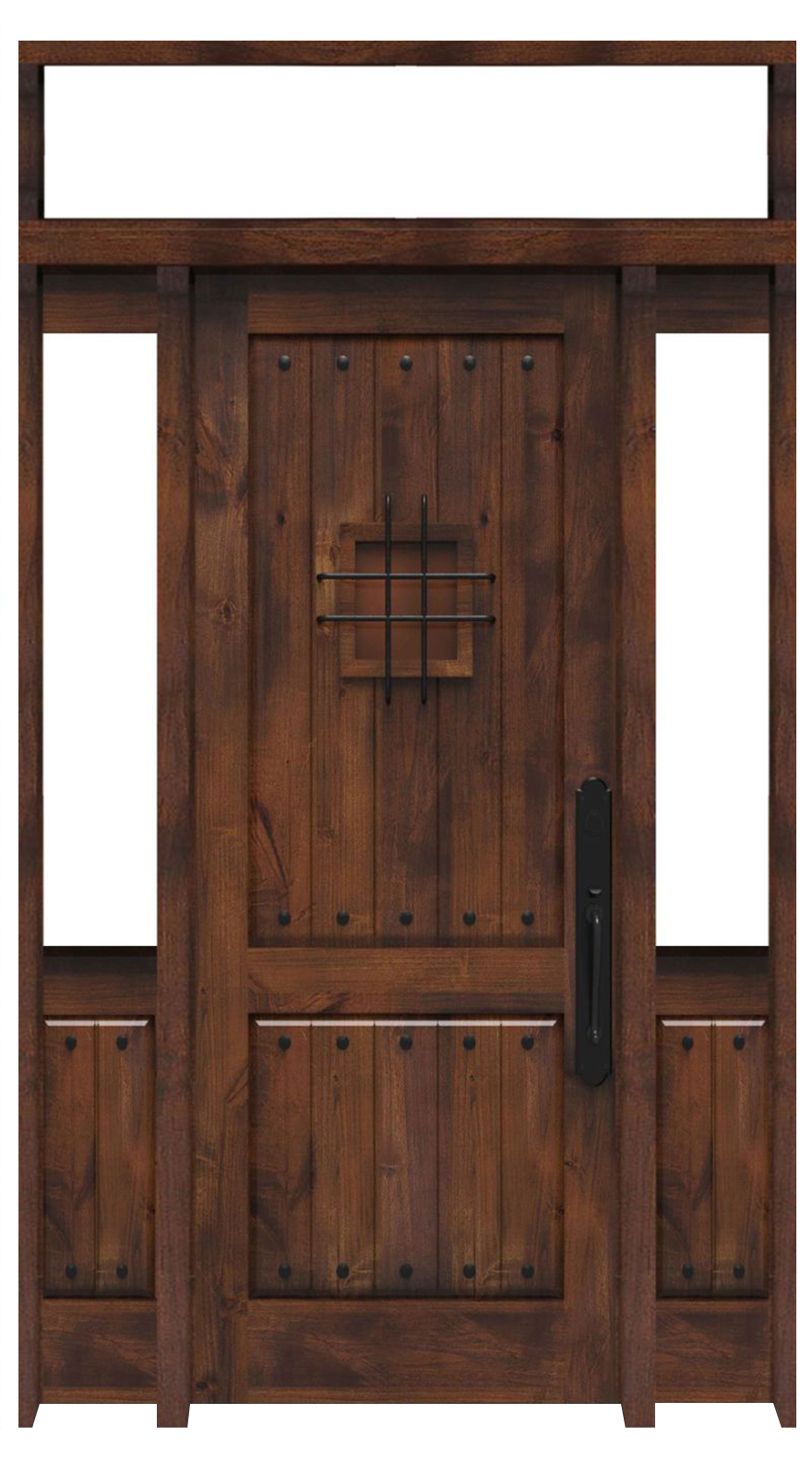 Stronghold Interior With Sidelights And Transom Window