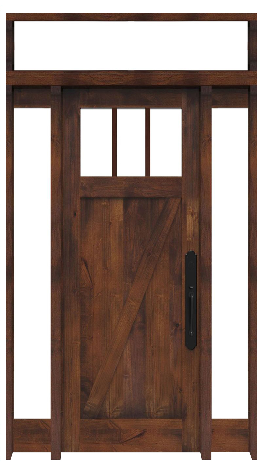 Clover Pass Interior With Sidelights And Transom Window