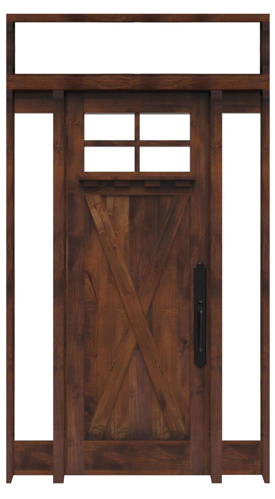 Hobble Creek Interior With Sidelights And Transom Window