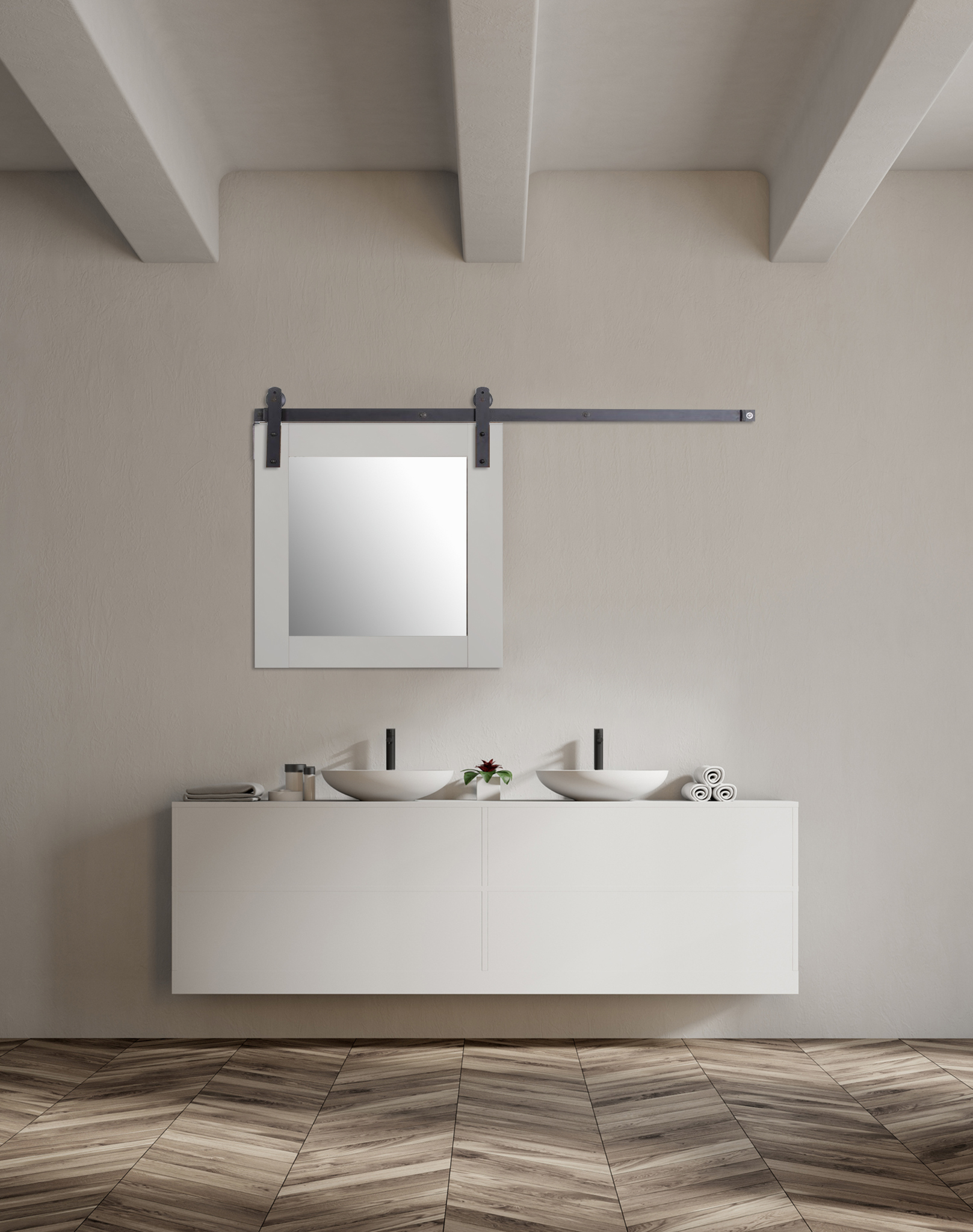 Introducing The Tributary Sliding Vanity Mirror Rustica