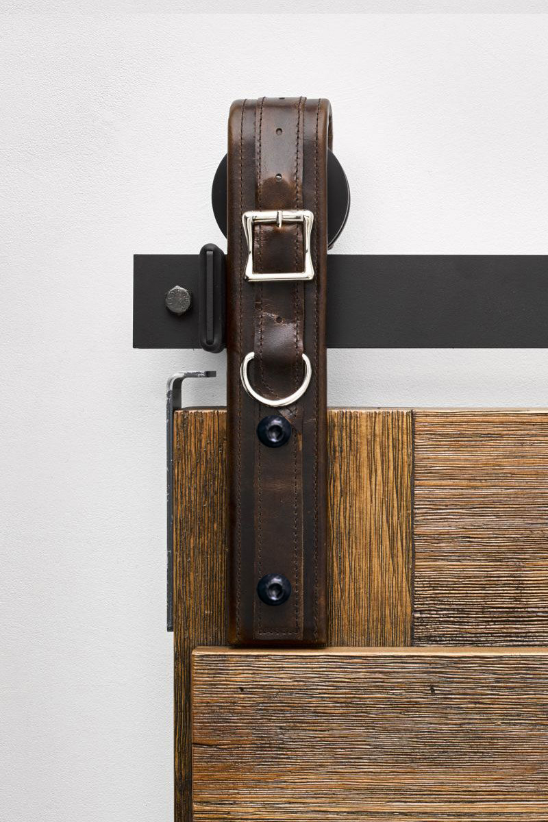 Maverick Leather Barn Door Hardware Kit