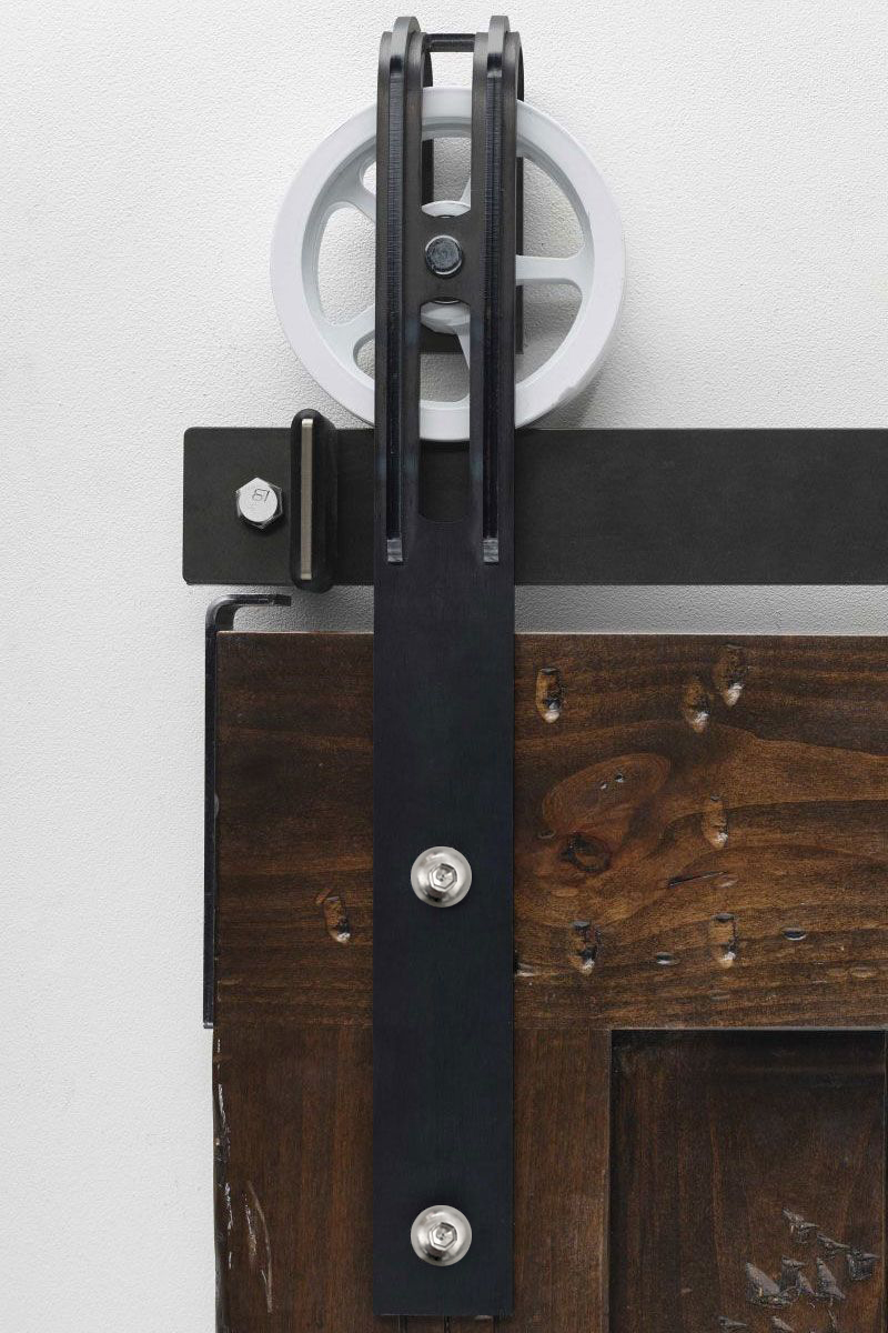 Spoke Wheel Marksman Barn Door Hardware Kit