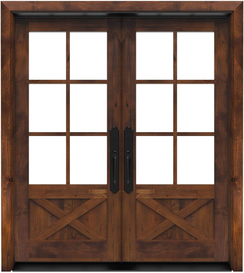 Cross Saw Double Front Door