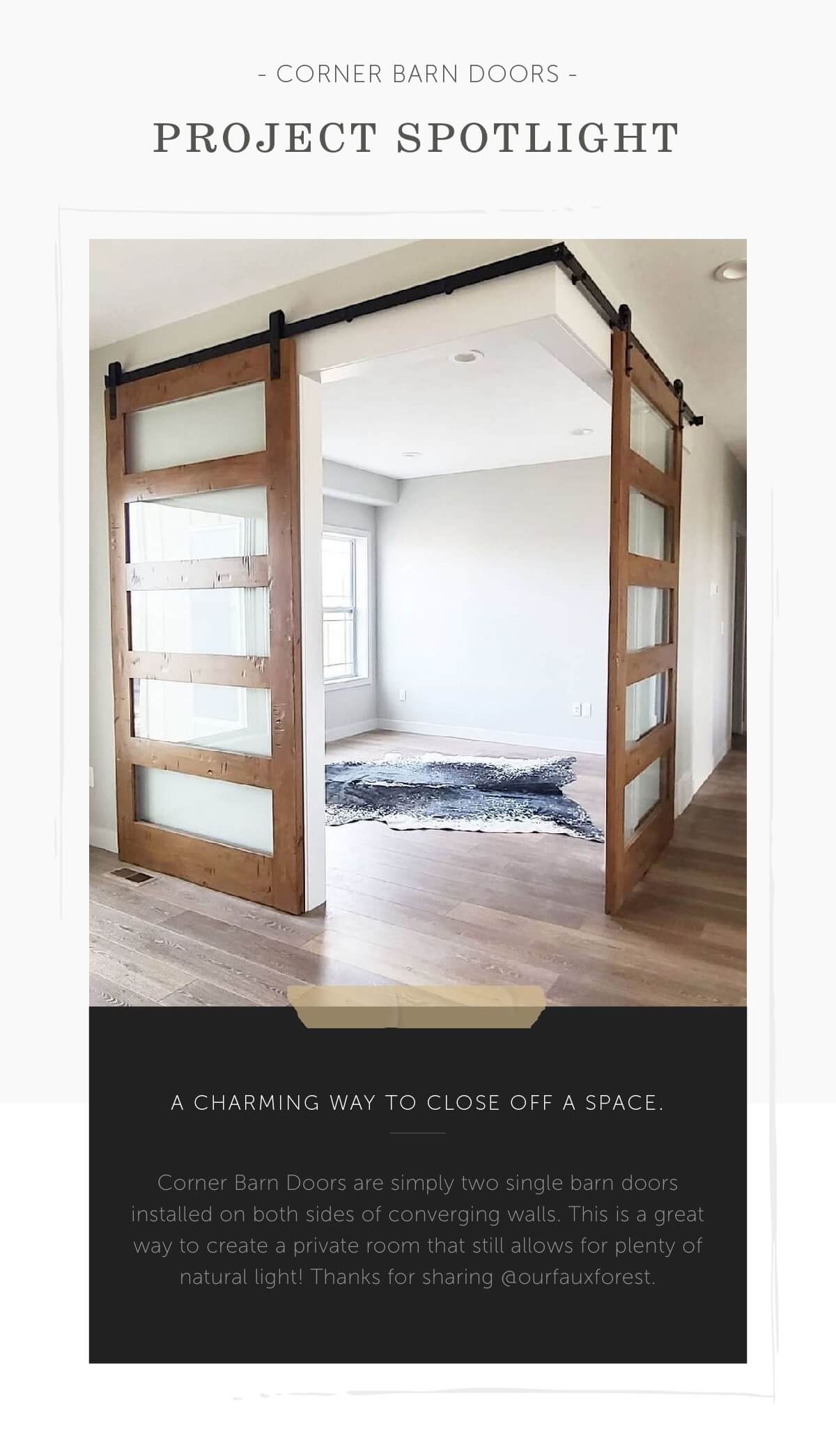 Corner Barn Doors