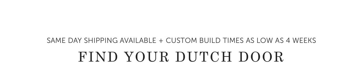 Dutch Doors