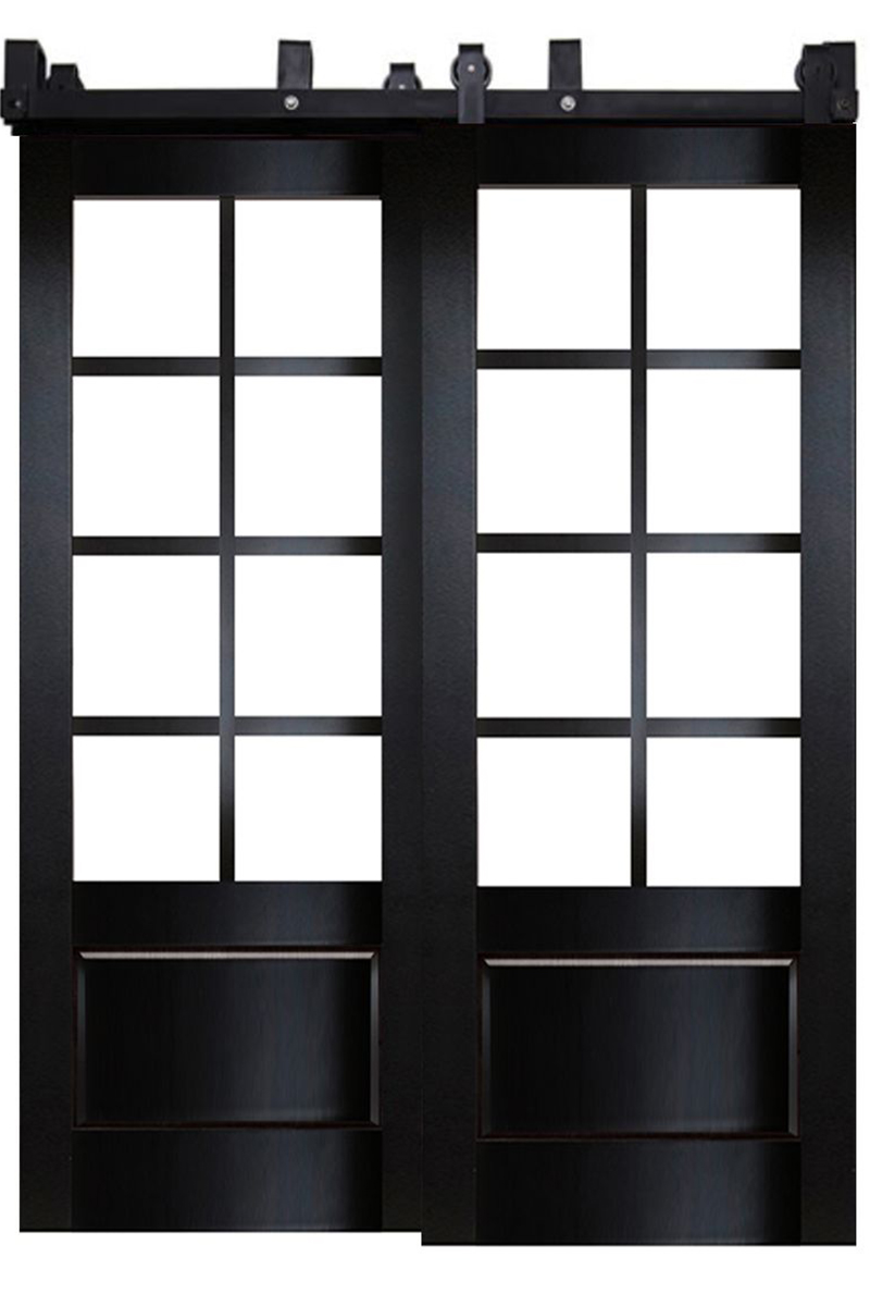 Bypass Sliding Barn Door Hardware Kit