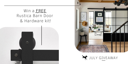 Win a FREE Barn Door & Hardware Kit From Rustica!