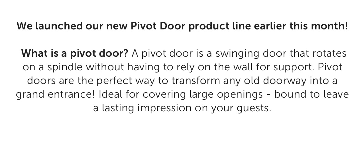 Pivot Doors