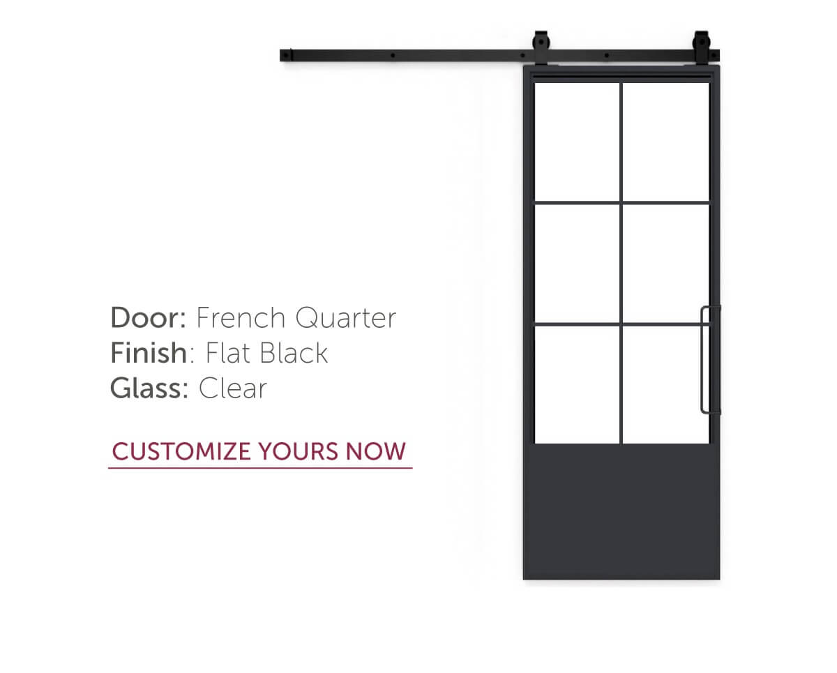 French Quarter Barn Door