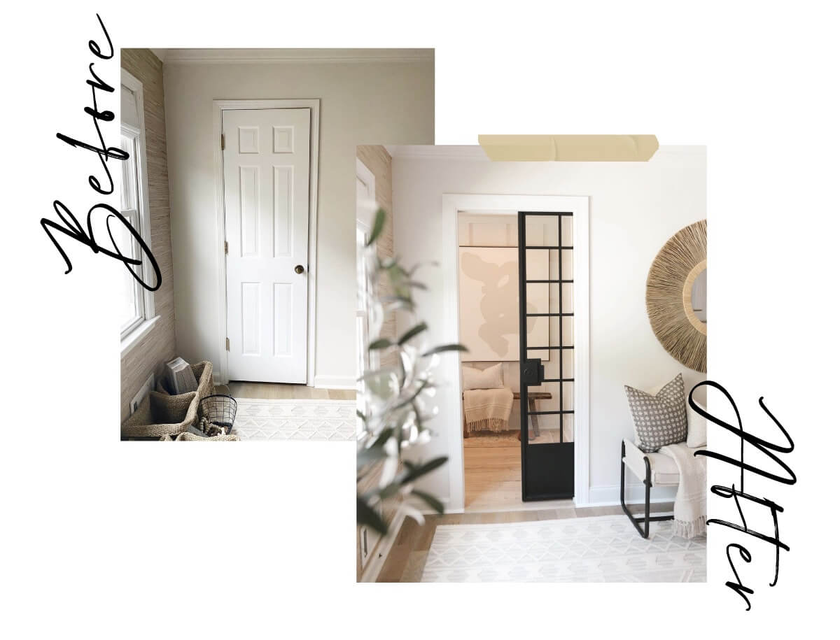 Before and After Grand Hall Pocket Door