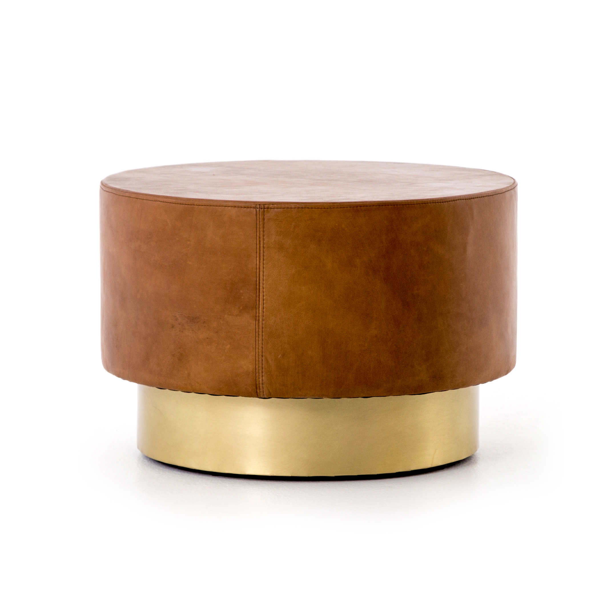 Flint Vintage Leather Top Coffee Table