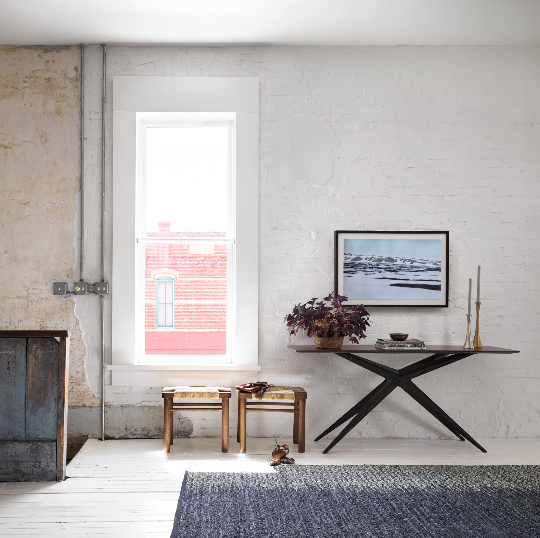 Sasha Black Oak Console Table