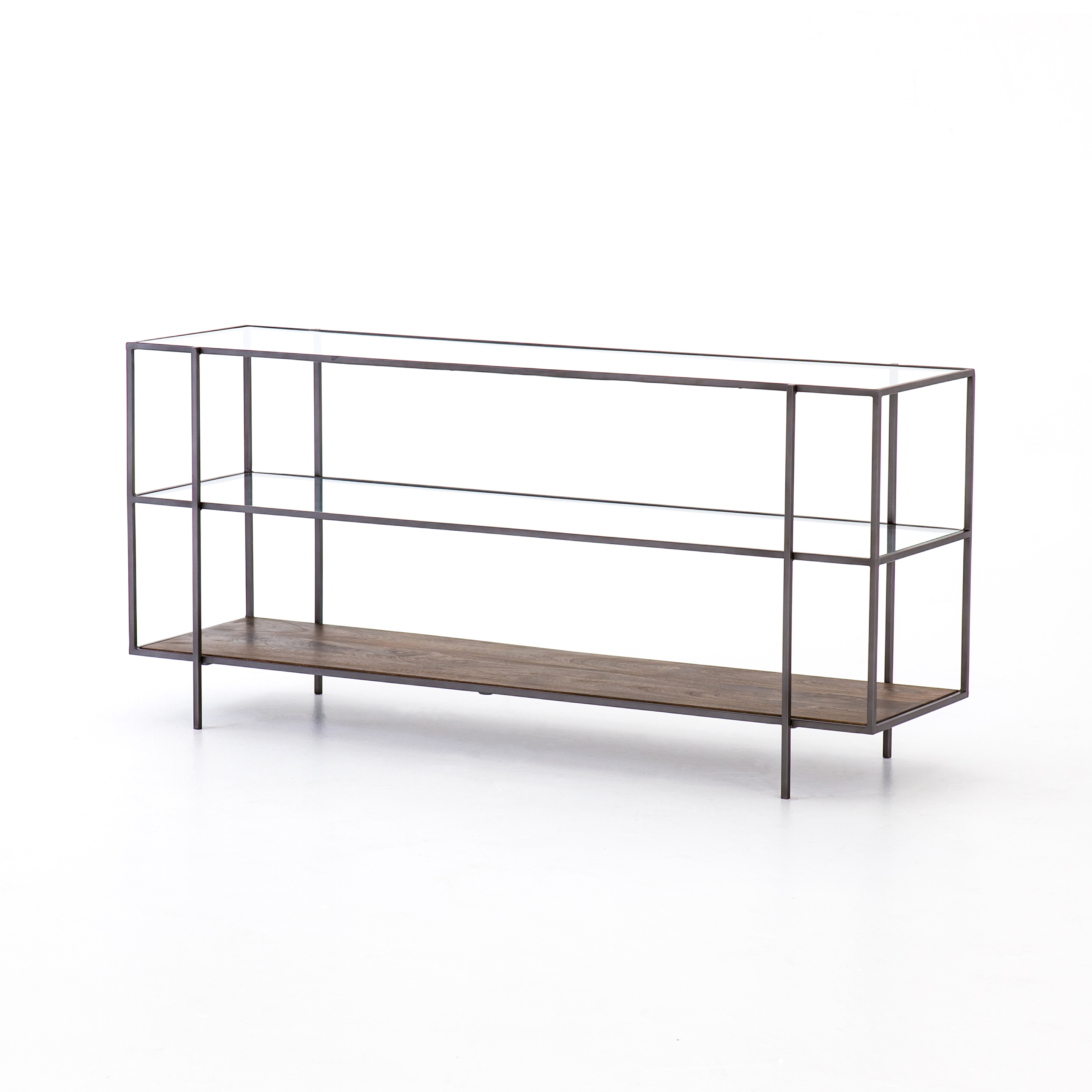 Bryon Wood and Iron Modern Media Console
