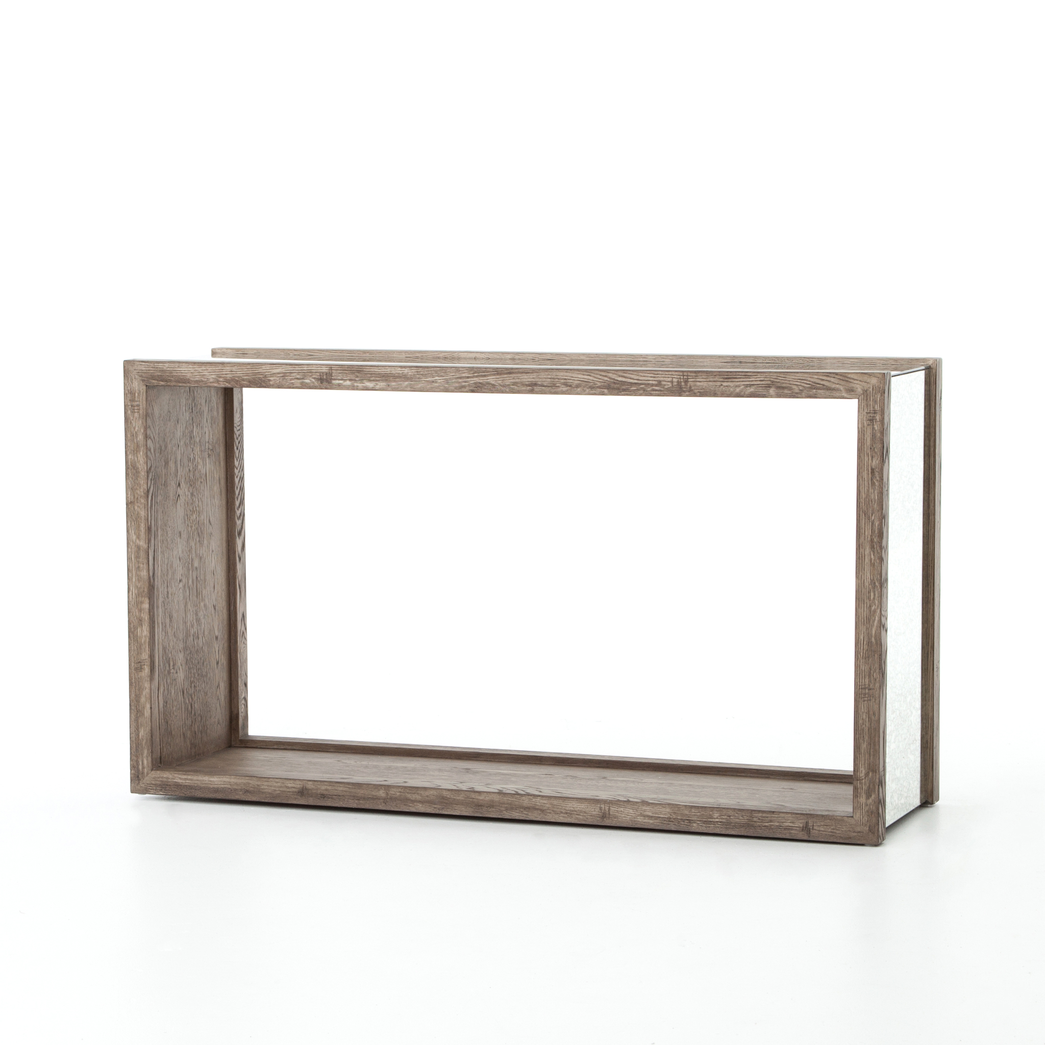 Finley Wood and Mirror Console Table