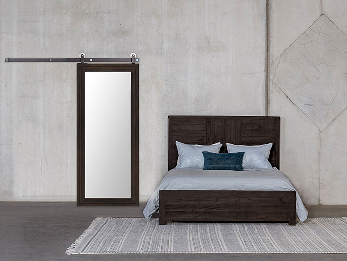 Add Function & Interest with a Mirrored Barn Door