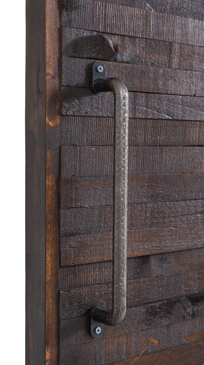 Hammered Metal Barn Door Handle