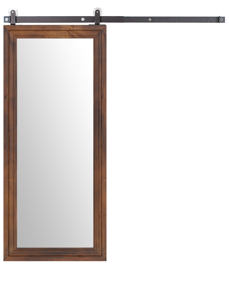 Wooden Mirror Barn Door
