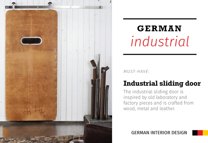 German industrial sliding door