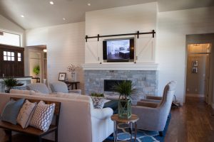 sliding barn door tv cover