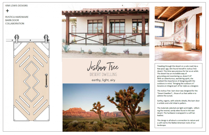 Joshua Tree Inspired Barn Door Design