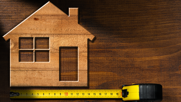 Measuring an exterior door