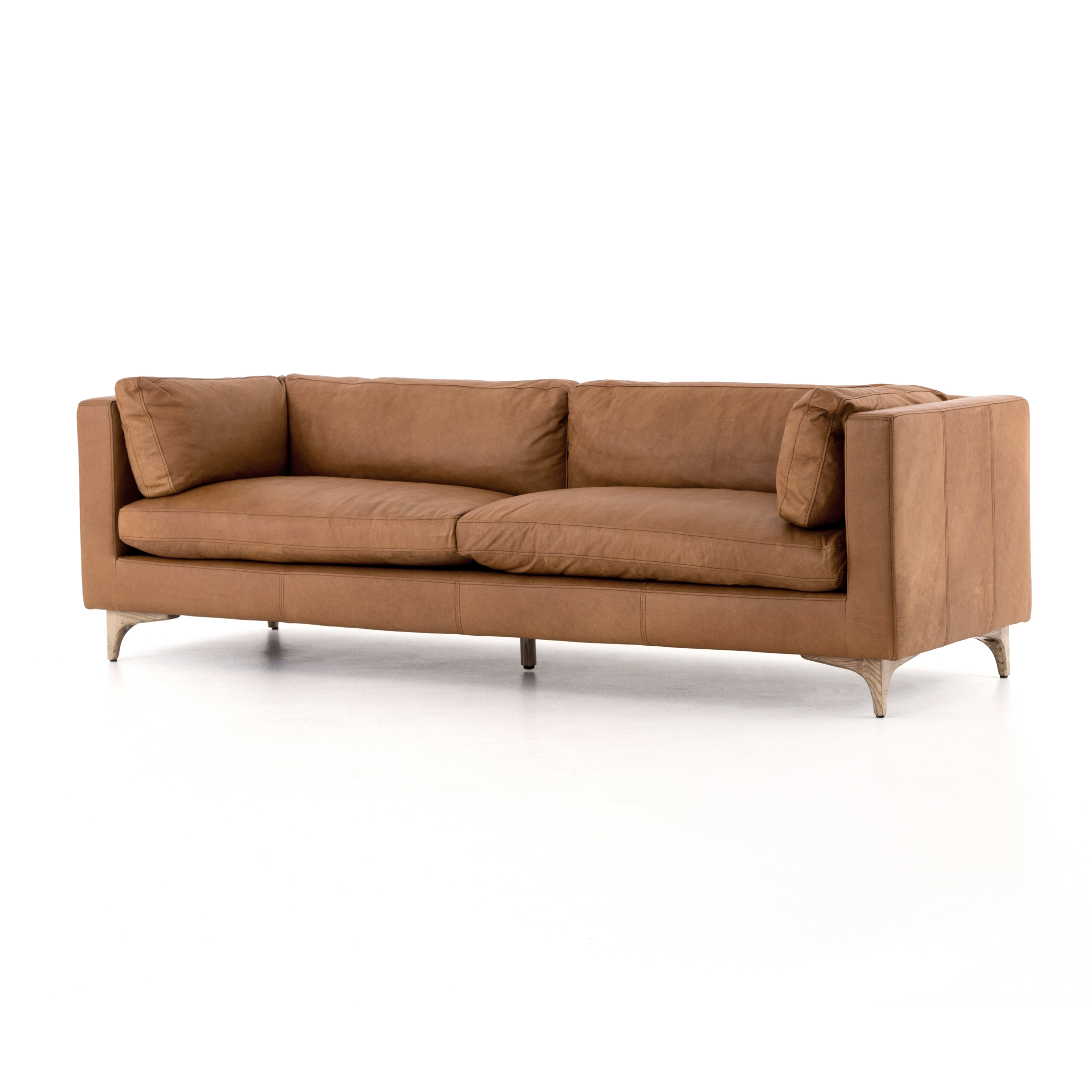 a. dépêche' VIDER sofa camel oil leather AnselLeatherSofa_OilBuffaloCam