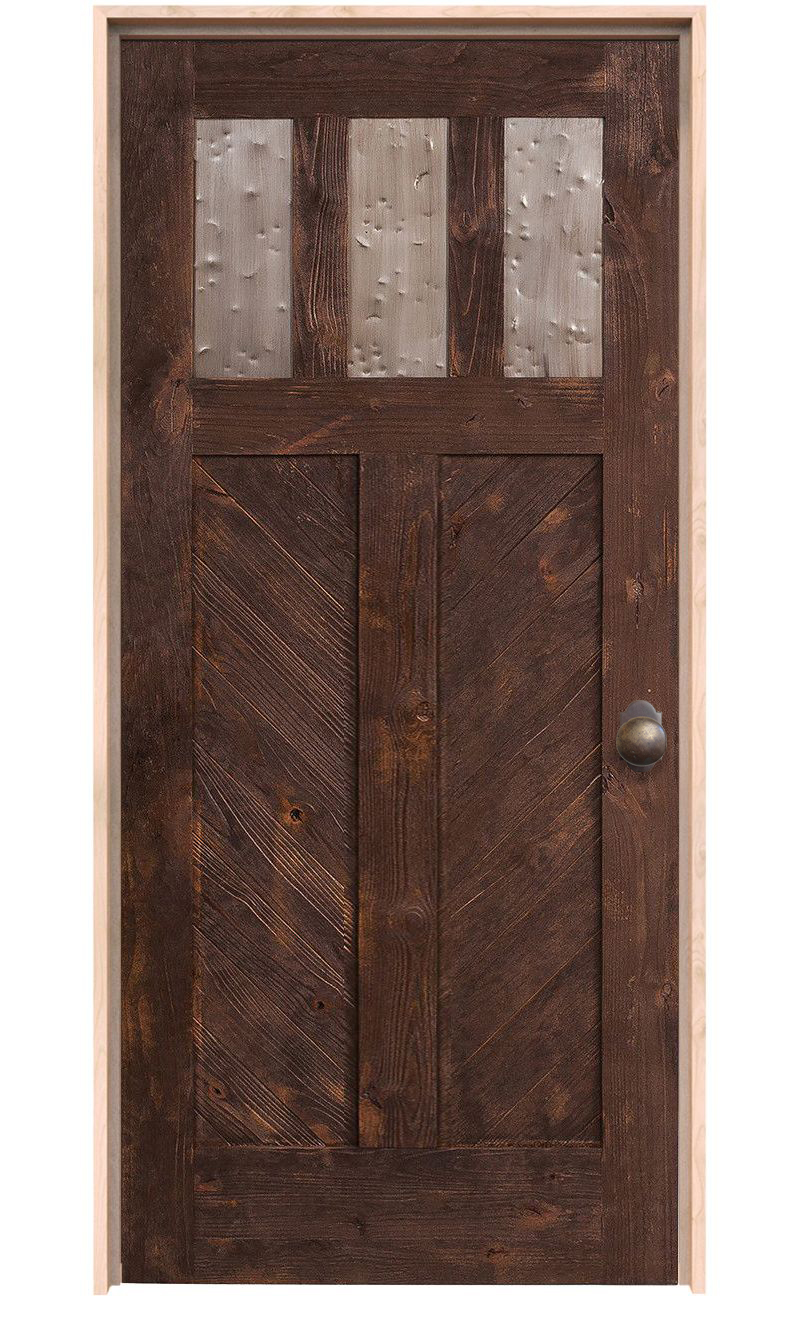 Chevron Hinged Barn Door