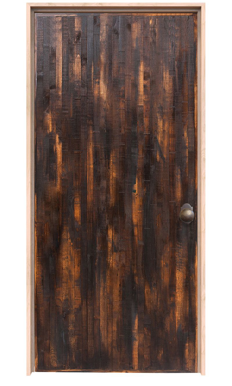 Vertical Hinged Rip Top Recycled Barn Door