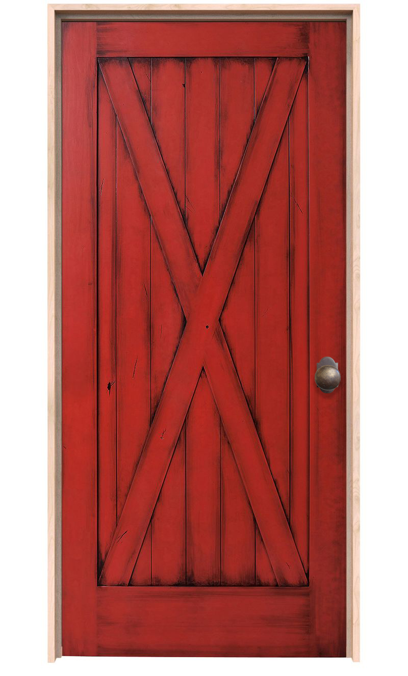 Hinged Full X Barn Door
